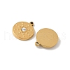 304 Stainless Steel Rhinestone Pendants STAS-P394-03G-2