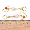 Brass Micro Pave Cubic Zirconia Hoop Earrings EJEW-R014-05G-5
