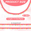 AHADERMAKER 10 Yards Polyester Pom Pom Ball Tassel Ribbons DIY-GA0007-35A-2