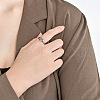 Heart 304 Stainless Steel Finger Rings for Women FS-WGDCCF4-01-2