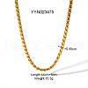 Stainless Steel Cuban Link Chain Necklaces for Women FI8814-2-1