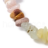 Natural Mixed Gemstone Chips Stretch Bracelets BJEW-JB11069-4
