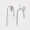 304 Stainless Steel Stud Earring Findings STAS-S079-143A-1