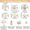 GOMAKERER 100Pcs 10 Styles Synthetic Howlite Beads G-GO0001-20-2