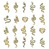 16Pcs 8 Styles Alloy Rhinestone Pendants ALRI-CJ0001-06-1