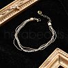 Stainless Steel Multi-strand Bracelets for Women BJEW-F485-01G-01-1