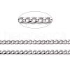 304 Stainless Steel Twisted Chains for Men's Necklace Making CHS-K001-86-2