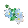 Acrylic Flower Pendants PALLOY-TA00252-4