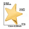 Classic Vintage Star 304 Stainless Steel Stud Earrings for Women GS5707-8-1