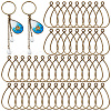 Olycraft 50Pcs Alloy Open Back Bezel Pendants FIND-OC0003-35AB-1