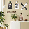 Wooden Pendant Decoration HJEW-WH0073-013-6