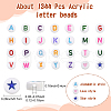 DIY Acrylic Letter Beads Stretch Bracelet Making Kits DIY-YW0011-62-3