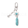 Synthetic Turquoise Pendant Decorations HJEW-JM03020-03-2