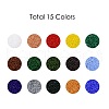 25000PCS 15 Colors 12/0 Grade A Round Glass Seed Beads SEED-JP0011-14-2mm-2