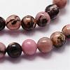 Natural Rhodonite Beads Strands G-N0204-01-3mm-2