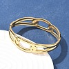304 Stainless Steel Bangles AJEW-P127-05G-3