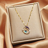 Alloy Crystal Rhinestone Pendant Necklaces for Women WGDF473-19-1