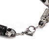 201 Stainless Steel Column Link Chain Bracelets BJEW-B078-61EBP-3