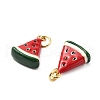 Brass Enamel Pendants KK-L237-029G-03-3