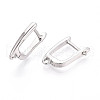 Brass Hoop Earring Findings KK-N267-23A-P-2