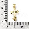 Brass Micro Pave Cubic Zirconia Pendants KK-C090-02G-3
