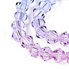 Gradient Color Baking Painted Glass Bead Strands DGLA-A039-T2mm-A019-3