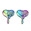 Ion Plating(IP) 201 Stainless Steel Pendants STAS-N098-065M-3