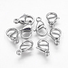304 Stainless Steel Lobster Claw Clasps STAS-F125-17x11mm-P-1