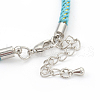 Adjustable Nylon Cord Bracelet Making MAK-F026-B03-P-2