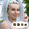  80Pcs 8 Styles Tibetan Style European Beads DIY-NB0012-43C-5