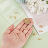 BENECREAT 10Pcs Brass Micro Pave Clear Cubic Zirconia Connector Charms KK-BC0013-61-3