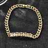 Brass Micro Pave Clear Cubic Zirconia Rectangle Link Bracelets BJEW-F498-01A-G-3
