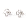 201 Stainless Steel Stud Earring Findings EJEW-A071-14A-P-1