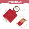 PU Imitation Leather Keychains KEYC-WH0003-08AB-2