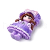 Cartoon Girls Opaque Resin Decoden Cabochons RESI-S392-04C-03-2