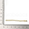 Rack Plating Brass Curb Chain Extender KK-Q807-13G-4