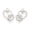 Non-Tarnish Valentine's Day 304 Stainless Steel Charms STAS-I151-25P-2