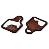 Eco-Friendly Cowhide Leather Big Pendants FIND-N049A-09A-09-3