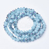 Electroplate Glass Beads Strands EGLA-A034-J4mm-F04-2