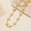 Elegant Vintage Hollow Stainless Steel Link Chain Necklaces for Women WE8601-2-1