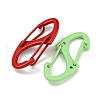 Spray Painted Alloy Push Gate Snap Key Clasps FIND-Z056-06-2