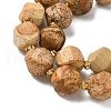 Natural Picture Jasper Beads Strands G-U023-A09-01-4