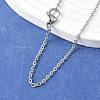 Tarnish Resistant 304 Stainless Steel Cable Chain Necklaces NJEW-P147-07P-1