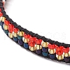 Handmade Glass Seed Beaded Bracelets for Women BJEW-MZ00158-01-4