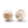 Unfinished Wood Beads WOOD-S036-07-3