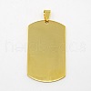 201 Stainless Steel Stamping Blank Tag Pendants STAS-O044-G122-2