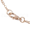 Brass Cable Chains Necklace Making MAK-N029-01RG-2