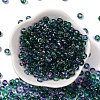 Baking Paint Transparent Colours Glass Round Beads SEED-L011-13A-07-2