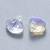 Transparent Spray Painted Glass Beads GLAA-T016-05C-2