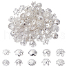100Pcs 10 Styles Brass Bead Caps KK-CJ0002-07-1